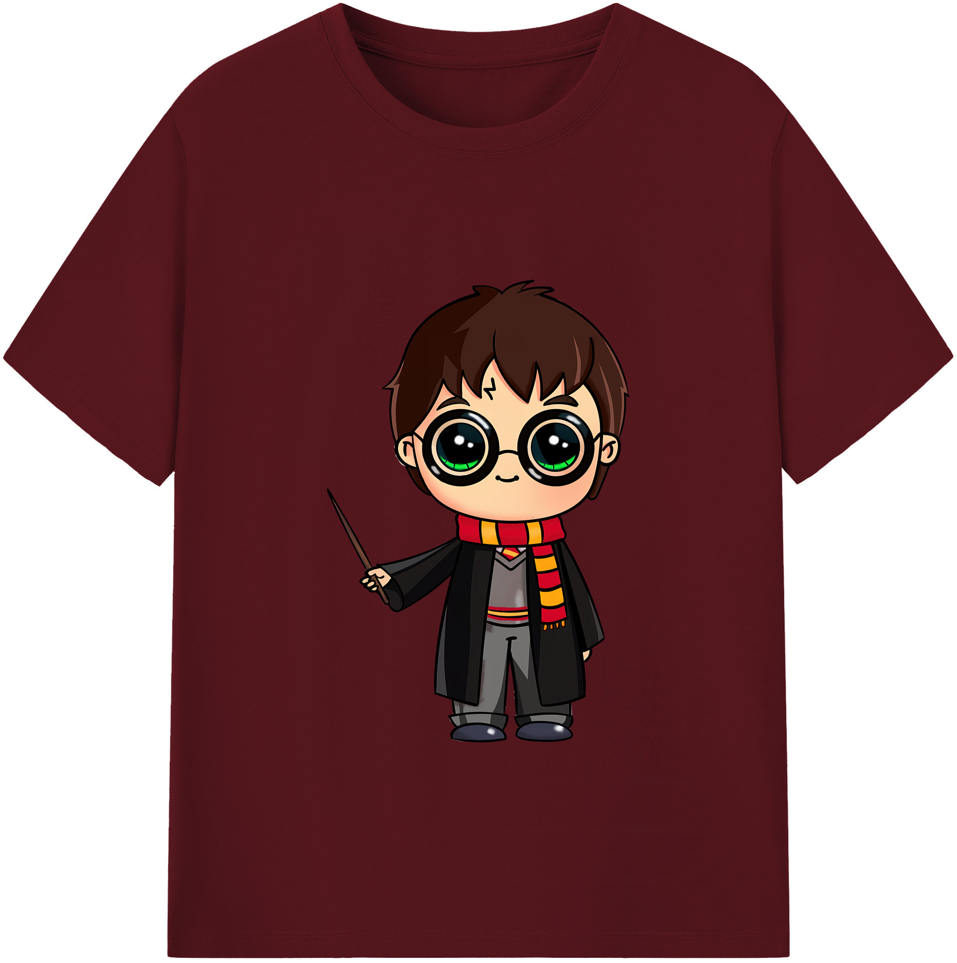 （画像用） Harry Potter ハリー・ポッターシリーズ 綿100％半袖Tシャツ（フロントプリント）